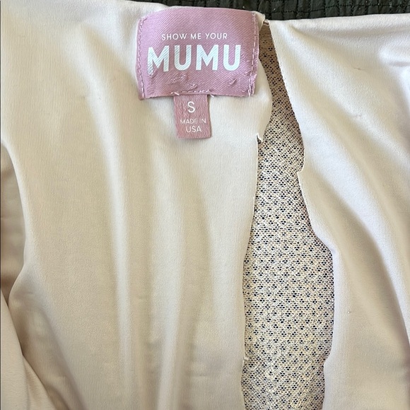 SHOW ME YOUR MUMU Gold Sequin Halter Dress- Small (look at all photos) - Picture 7 of 8